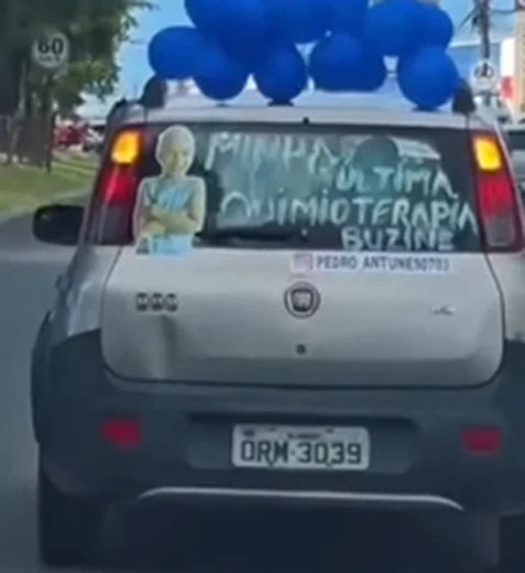 [Vídeo] Criança viraliza ao comemorar ida para última sessão de quimioterapia 