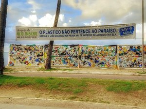 Muro de Plástico chama a atenção para a preservação das praias