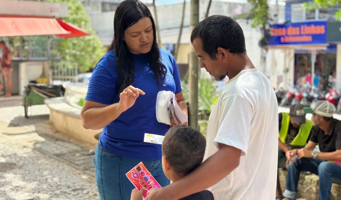 Prefeitura realiza ação de combate ao trabalho infantil no Centro de Arapiraca