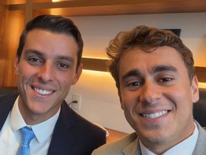 Nikolas Ferreira elogia Caio Bebeto e o destaca como jovem liderança em Alagoas