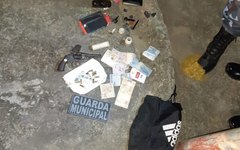 Material apreendido pela polícia em Traipu, Alagoas