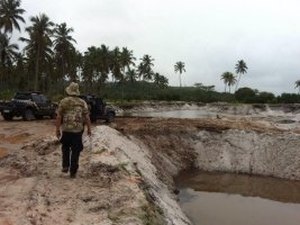 PF flagra suposta extração ilegal de areia e degradação ambiental em Maragogi