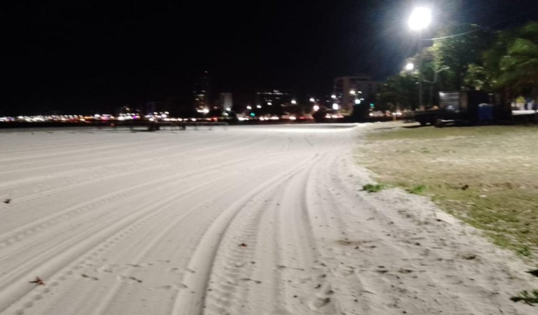 Iluminação na Praia da Avenida e entorno é reforçada para abertura do Verão 2025