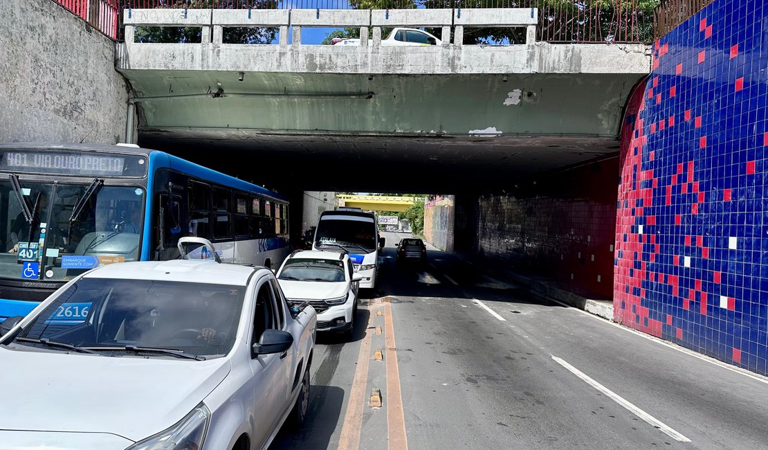 Recuperação do Viaduto da Leste Oeste é iniciada após denúncias de danos na estrutura