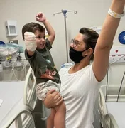 Pais sobre melhora de bebê que perdeu braço em ataque de jacaré: “Milagre”