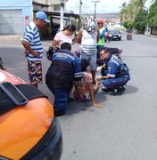 Colisão entre mototaxista e motociclista deixa uma pessoa ferida em Arapiraca 