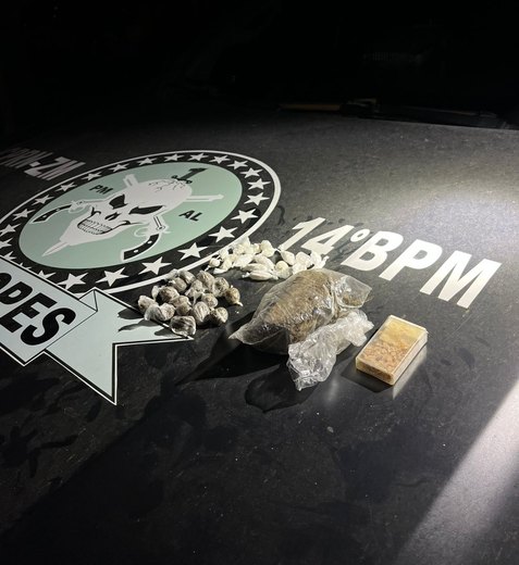 Polícia flagra bando com drogas no município de Colônia Leopoldina