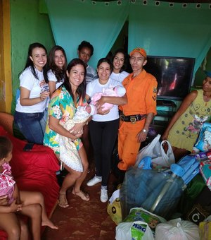 Solidariedade ajuda a arrecadar donativos para mãe de gêmeas da zona rural de Traipu   