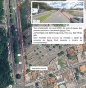 Obra da BRK interdita parte do trânsito na Avenida Fernandes Lima, em Maceió