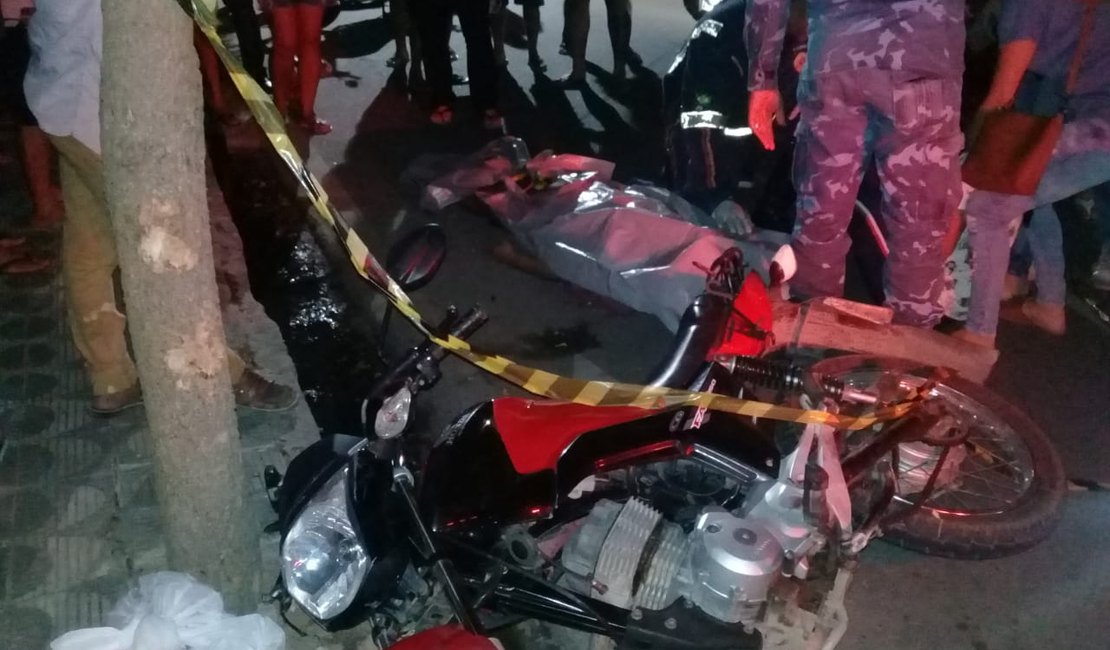 Colisão entre duas motocicletas deixa uma vítima fatal e outra ferida
