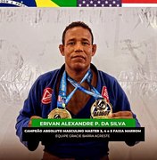 Arapiraquense Alexandre Negão torna-se Campeão Absoluto Master de jiu-jitsu em Maceió