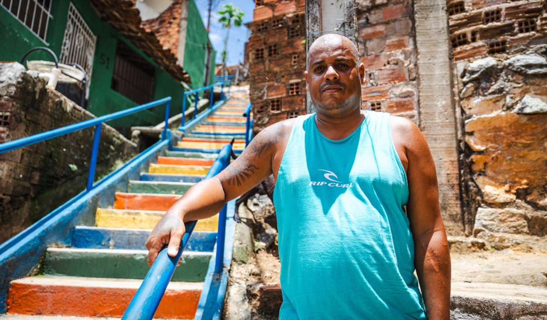 Escadaria reformada garante segurança a moradores do Ouro Preto e Serraria