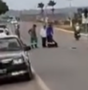 Motociclista fica ferido após colisão com carro na BR-316, em Palmeira dos Índios