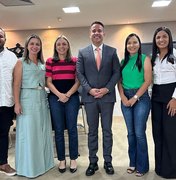 Prefeitore eleito por Matriz de Camaragibe, Fernando Cavalcante, participa de reunião com governador Paulo Dantas