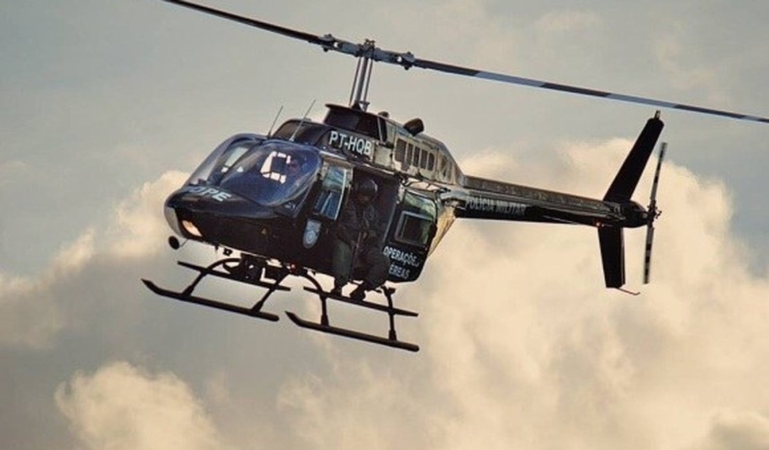 Segurança Pública nega queda de helicóptero do Grupamento Aéreo