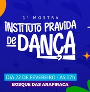 Instituto Pra Vida promove I Mostra de Dança no Bosque das Arapiracas neste domingo