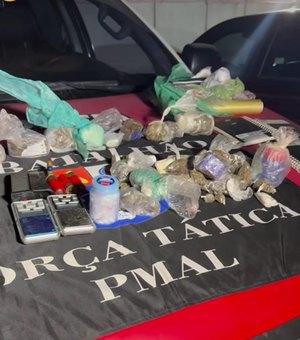 Traficantes trocam tiros com policiais e drogas são apreendidas no Benedito Bentes