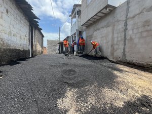 Travessas do Conjunto Bela Vista, no Benedito Bentes, recebem pavimentação