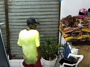 ‘Neguinho’ é flagrado por câmeras furtando frigorífico em Palmeira dos Índios