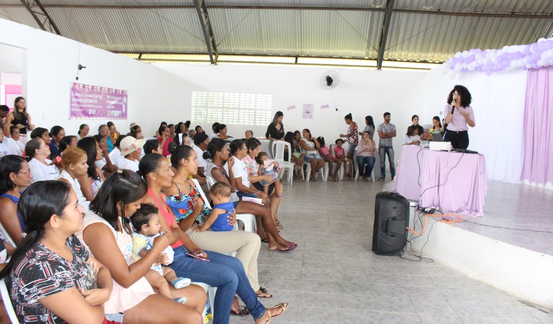 Assistência Social promove palestra do Agosto Lilás para mulheres de Porto Calvo