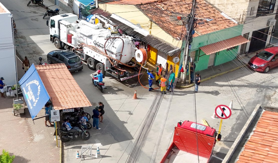 Prefeitura de Maragogi inicia operação de desobstrução de bueiros com tecnologia inovadora