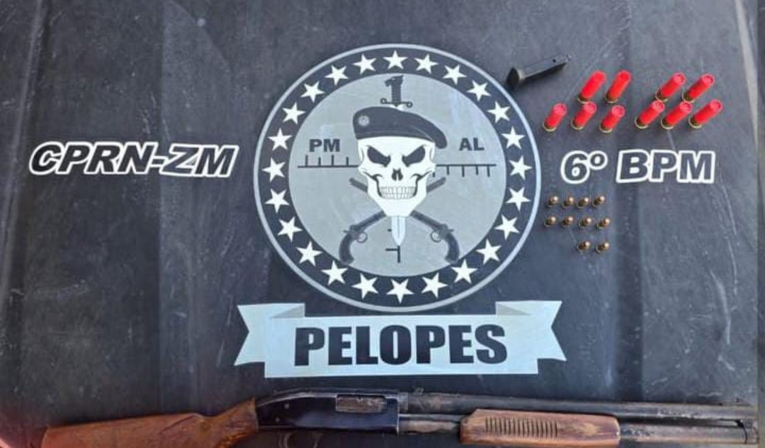 Homem é preso guardando arma e munições para traficante no município de Maragogi