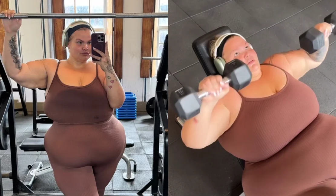 Thais Carla mostra rotina de treinamentos após bariátrica: 'Bateu medo'