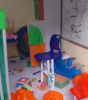 Desconhecidos invadem escola e deixam rastro de destruição em São José da Tapera