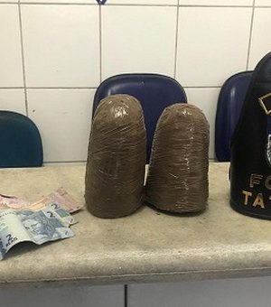 Homem é preso suspeito de traficar drogas no terminal rodoviário de Maceió