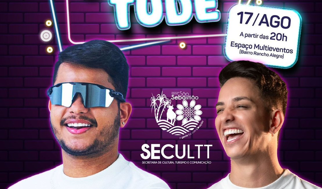 Mikael Santos e Bruninho comandam a Festa da Juventude em São Sebastião no próximo sábado (17)