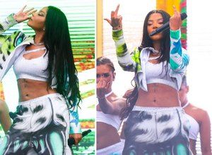Ludmilla pede legalização da m***nha, mostra dedo do meio e arrasa no The Town