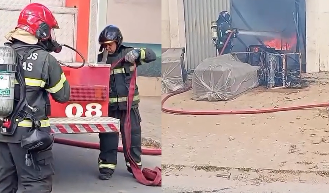 'Não sobrou nada', diz proprietário de fábrica de estofados destruída por incêndio em Arapiraca