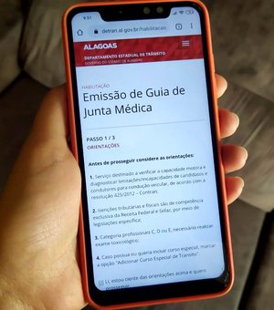 Detran/AL: guia da Junta Médica passa a ser emitida on-line