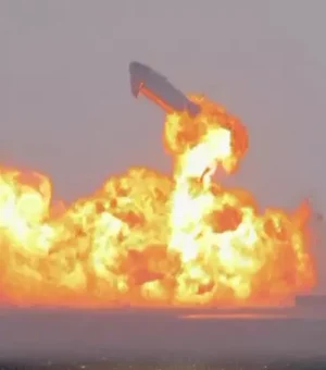 Protótipo da SpaceX para Marte pousa pela primeira vez, mas explode pouco depois