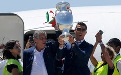 Seleção chega a Portugal após ganhar a Eurocopa