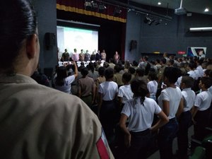 3º BPM realiza aula inaugural do Pelotão Mirim 2019