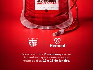 CRB lança ação solidária de doação de sangue em parceria com o Hemoal