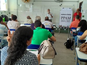 Última audiência pública do PPAM será neste sábado