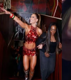 Virginia samba com a mãe de Vini Jr. em ensaio da Grande Rio