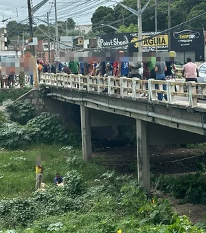 Mulher caiu de ponte que liga bairro Pedra Velha e Centro de Delmiro Gouveia