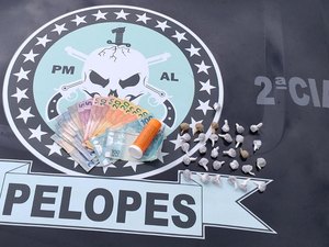 Polícia apreende drogas e dinheiro com menor de idade em Joaquim Gomes