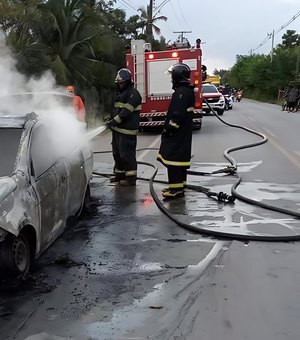Corpo de Bombeiros registra aumento de 130% nos incêndios em veículos em Alagoas