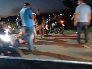 Acidente entre motos deixa mulher ferida em Porto Calvo