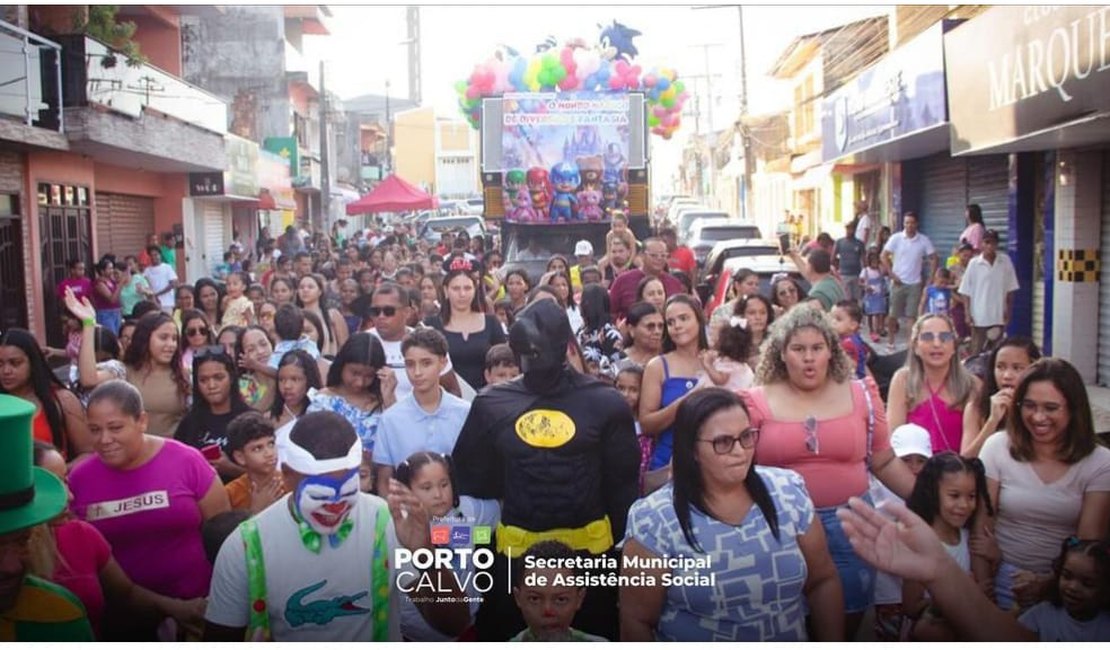 Prefeitura de Porto Calvo promove Festa das Crianças