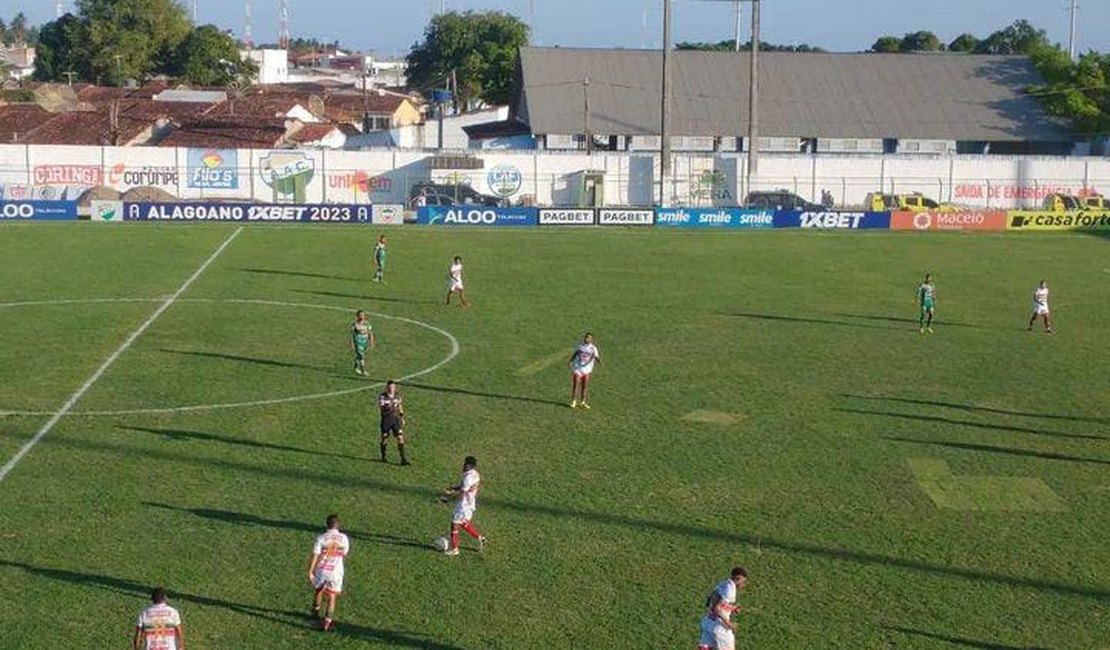 Coruripe e CSE empatam por 0 a 0 no encerramento da segunda rodada