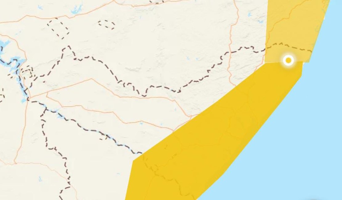 Inmet emite novo alerta de chuvas para 53 municípios alagoanos; veja lista
