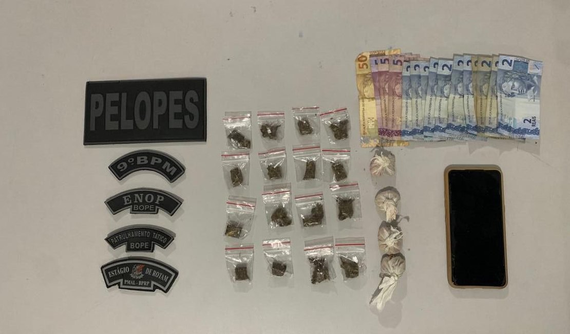 Falso mototaxista é preso com maconha e crack, em Delmiro Gouveia