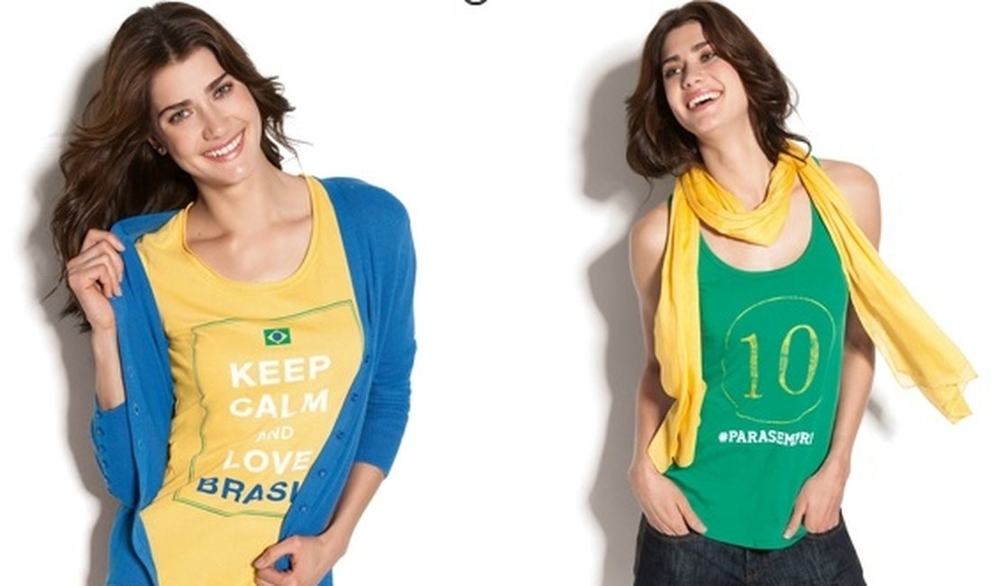 Tema 'Copa' invade mundo da moda com cores do Brasil