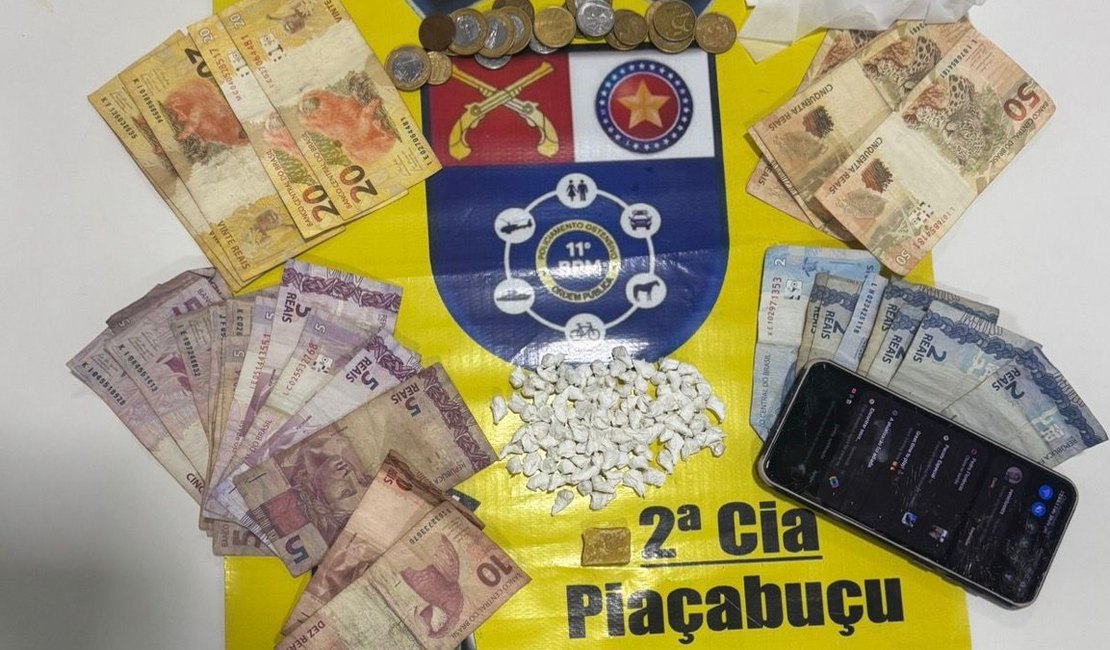 Suspeita de aliciar adolescente é presa por tráfico de drogas no Litoral Sul de Alagoas