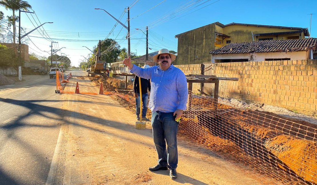 Obras da principal avenida de acesso para Rio Largo seguem a topo vapor